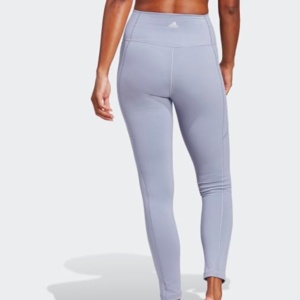 Adidas high rise purple leggings yoga studio soft NWT